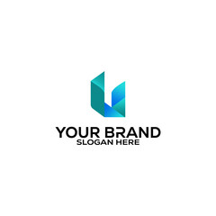 Obraz premium Letter U logo icon design template elements
