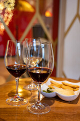 Tasting of different rioja wines, visit of winery cellars, Rioja wine making region, Spain