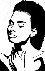 Silhouette of a woman