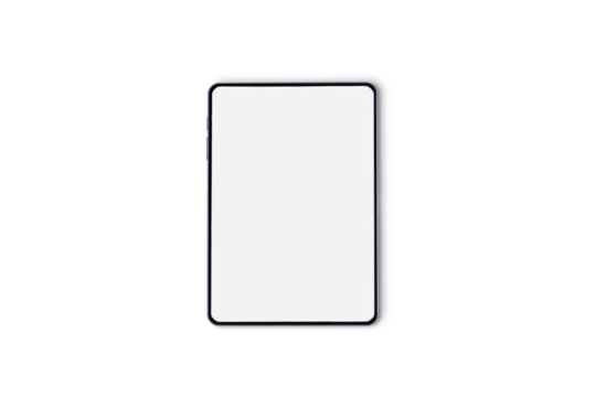 Tablet mock-up, blank screen
