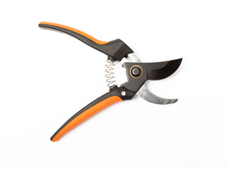 Secateurs isolated on white background.Gardening and hobby concept.