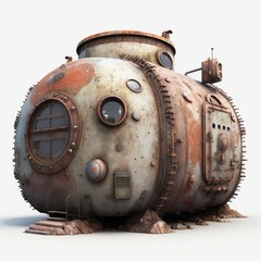 Decaying Fuel Storage The Environmental Hazards of Abandoned Rusted Gas Cisterns in Post-Apocalyptic Landscapes