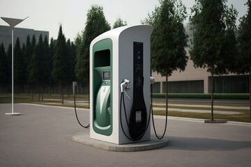 electric car charging station,Generative AI