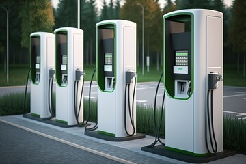 electric car charging station for vehicles.,Generative AI