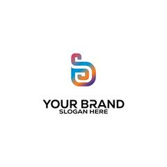 Abstract letter SB logo
