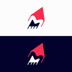 M logo design inspiration vector
