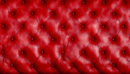 Luxurious background, in a real leather of red color,generative AI