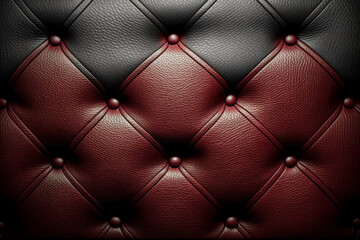 Luxurious background, in real leather in color black and brown,generative AI