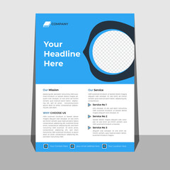 Corporate business a4 vector flyer designe for company promotion,poster or brochure cover layout, annual report, and advertising.