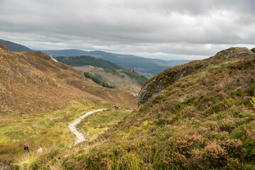 Fototapeta na wymiar landscape in the mountains in the highlands, scotland