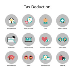 type of Tax Deductions and Tax Credits icon