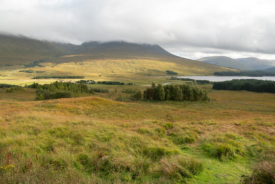 landscape in the mountains in the highlands, scotland