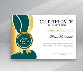 Fototapeta premium Modern Design Certificate Template