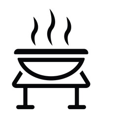 Barbeque Line Icon