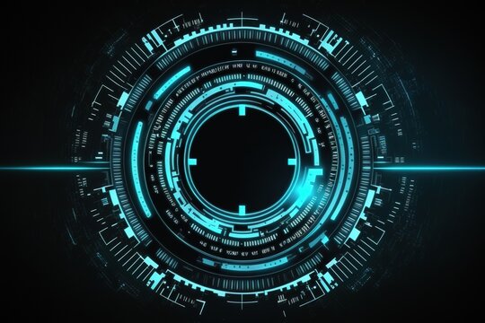 Computer animated technology background,Generative AI