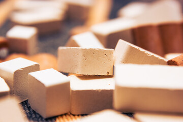 Bricks build houses and lifes