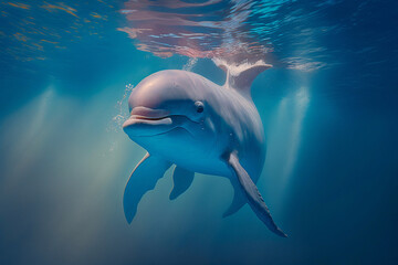Fototapeta premium Dolphin. Generative AI