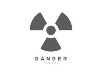 放射線 マーク アイコン 危険 ベクターイラスト