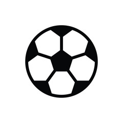Obraz premium outline soccer ball icon, circular shape, on white background.