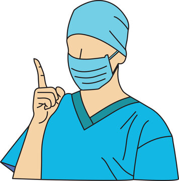 surgeon with mask