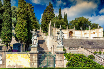 Obraz premium Monselice, Padova. Esedra di San Francesco Saverio 