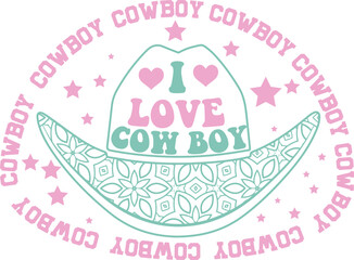 Western Cowboy Hat SVG Design 