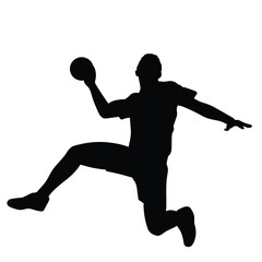 handball silhouette illustration