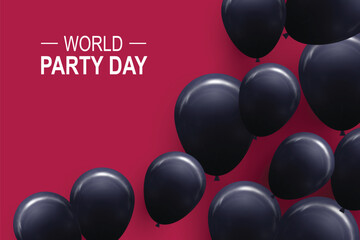 World Party Day background.