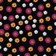 Floral Seamless pattern. Floral texture. Floral fabric seamless pattern. Vector seamless pattern.