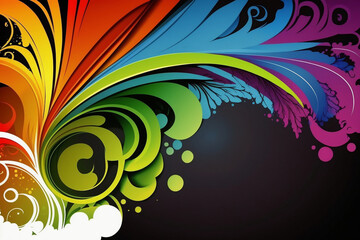 a colorful wallpaper or background 