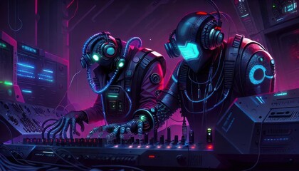 Ailen octupus DJ Generative AI