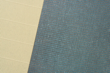 Fototapeta premium corrugated paper texture and scrapbook paper with fabric and foil print