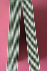 folded ledger paper - bookbinding theme