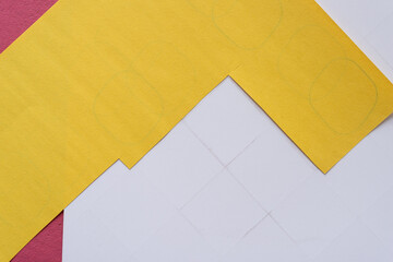 yellow and white paper background