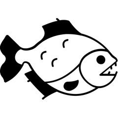 Fish Vector icon which can easily modify or edit

