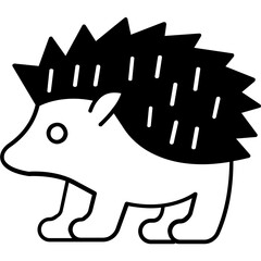 Porcupine Vector icon which can easily modify or edit

