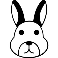 Hare Vector icon which can easily modify or edit

