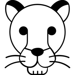 Leopard Vector icon which can easily modify or edit

