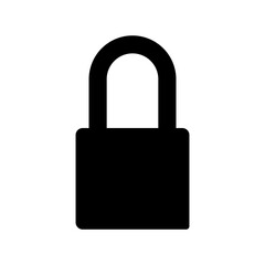 padlock icon vector logo template, secure icon