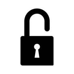 padlock icon vector logo template, secure icon