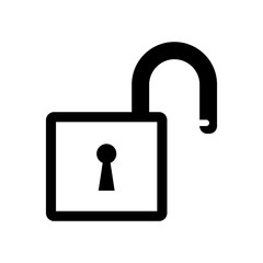 padlock icon vector logo template, secure icon