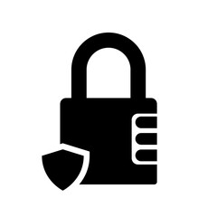 padlock icon vector logo template, secure icon