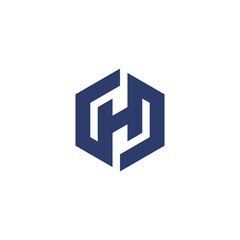 Abstract logo concept, Letter H, Minimal Illustrated vector design
