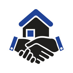 Obraz premium home or flat buying deal icon