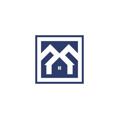 Modern and stylish Home Logo-M Letter Home Logo
