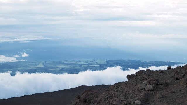 Haleakala Crater looms 10,023 feet above the Pacific Ocean, taking up three-quarters of Maui&rsquo;s 727 square miles. Haleakala sunrise inspires 1.5 million visitors annually.