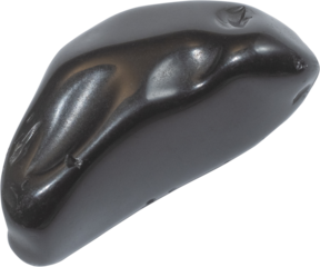 healing stone cut out on transparent background.