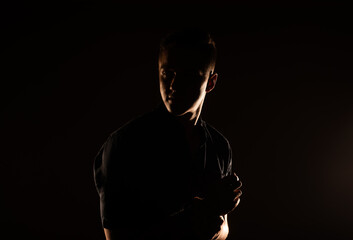 Close up of a sillouette