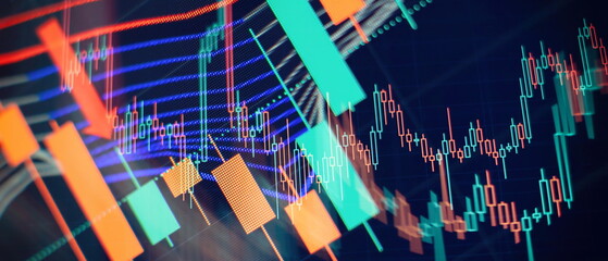 Analyzing investment statistics and indicators on dashboard for trading products.