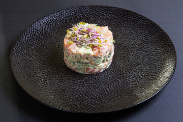 Tartar with salmon and avocado
